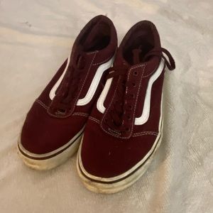Maroon vans
